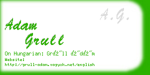 adam grull business card